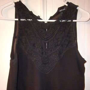 Shear Lace Flowy Tank Top